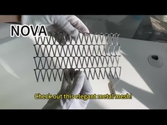 ลวดตาข่ายตกแต่งสแตนเลส 316 Crimped สำหรับตู้