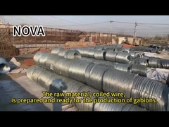 กล่องก๊าบิออน กระปุกหิน หมักร้อน กาวานิเซส สีซิงก์ สายเหล็ก Mesh สําหรับการป้องกันแม่น้ํา