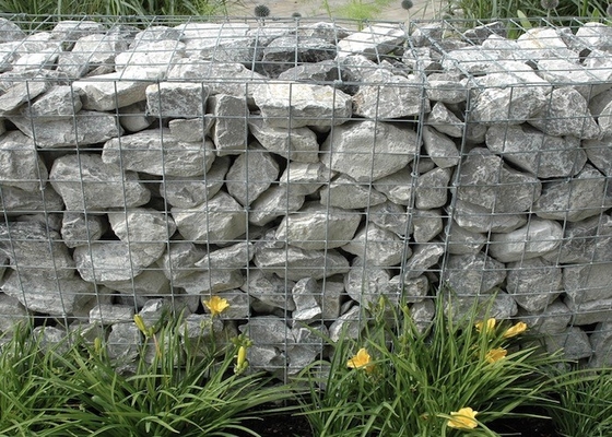 Heavy Duty Eco Friendy Welded Mesh Gabions พร้อมเคลือบ Pvc