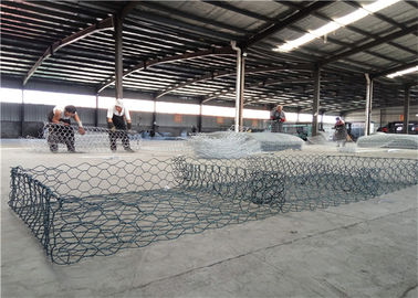 Gabions กั้นแม่น้ำและ PVC ed ประกอบได้อย่างง่ายดาย