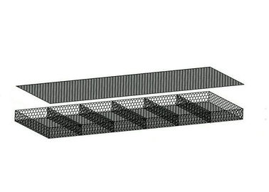 Gabions Hexagonal Twisted คู่และ es ขนาด 60 * 80 มม