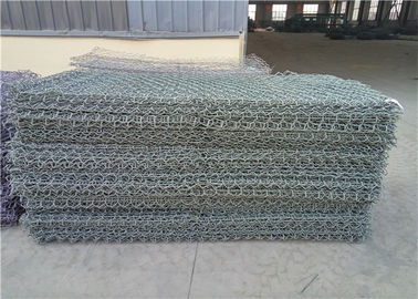 ตะกร้า Gabion โลหะหกเหลี่ยมสวมทนต่อการป้องกันการพังทลายของดิน