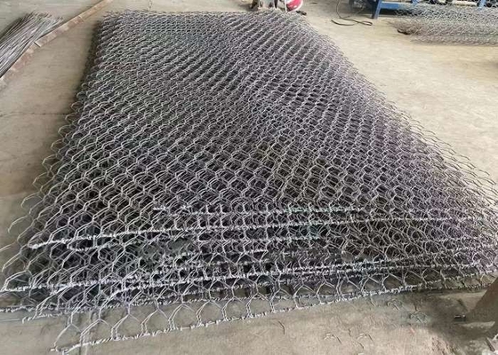 PVC Coating  Gabion Mattress Weaved Mesh Gabion ISO9001 ยอมรับการป้องกันความชันของ Gabion กระเป๋าสตางค์ Gabion
