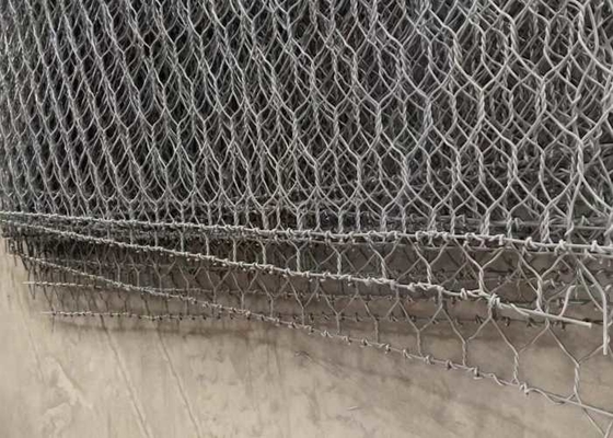 เคลือบสังกะสี 220-240g/M2 ที่นอน  Gabion รู 60*80 มม.