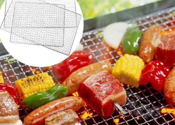 ตาข่ายย่างบาร์บีคิว Nonstick 316 Ss สำหรับงานปาร์ตี้ภายนอก