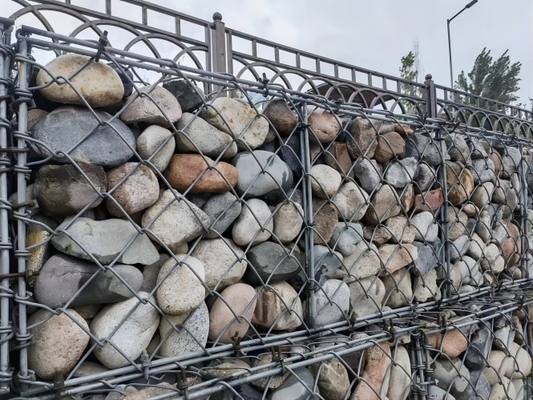 หน่วยงานหนักทนต่อการกัดกร่อน สแตนเลสเหล็กเหล็กเหล็กกล่อง Gabion สําหรับการป้องกันริมแม่น้ํา