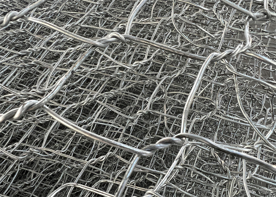 50mm X 50mm Gabion สาย Mesh การควบคุมและนําของน้ําหรือน้ําท่วม