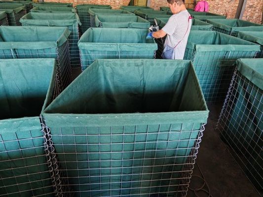 สายเหล็กทรายทรายดินที่พับได้ เติมขั้วป้องกันด้วยพอลิโพรพีเลนที่ไม่เนื้อและการออกแบบที่สามารถต้อน