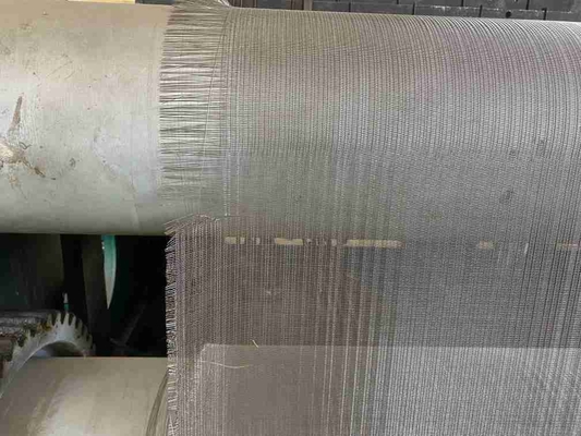 ผ้าสกรีนเมทัลลิกสแควร์ เครื่องประดับเครือสาย สแตนเลส Weave Wire Mesh