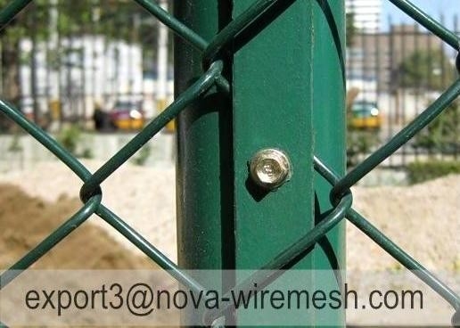 สายดึง แข็งแรง Chain Link รั้ว Mesh ผง PVC