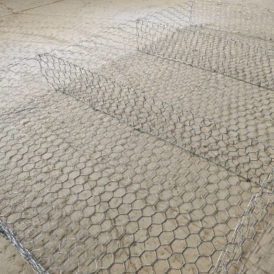ตาข่ายเกเบี้ยนหกเหลี่ยมเคลือบ PVC สำหรับควบคุมการกัดเซาะ 10x12 ซม.