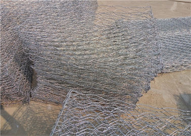 ขนาด Mesh 100mmx120mm ซีนก์เคลือบก๊าบิออนกระปุกสําหรับการป้องกันริมน้ํา