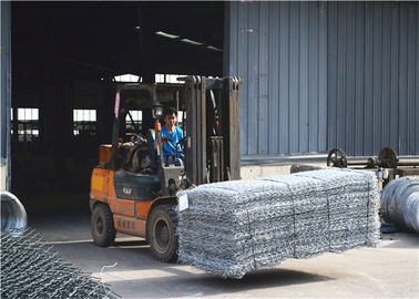 Gabion Fence System กำแพงหินตาข่ายขนาด 80 * 100 Mm ขนาดรู