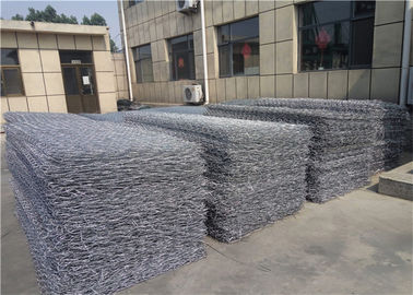 จุ่มร้อน Gabion ชุบสังกะสี Gabion เขื่อนป้องกันน้ำท่วมความแข็งแรงสูง