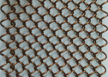 Chain Link Decorative Wire Mesh 40% - 85% Open Area ISO9001 ได้รับการอนุมัติ