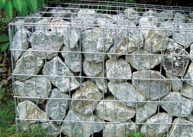 กระเช้า Gabion ตกแต่งที่มีเสถียรภาพ / กำแพงหินสำหรับรั้วสวน