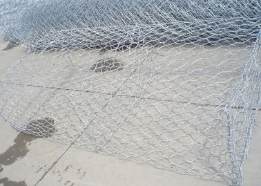 Galfan เคลือบโลหะ Gabion ตะกร้าตะกร้า Gabion ทอติดตั้งง่าย