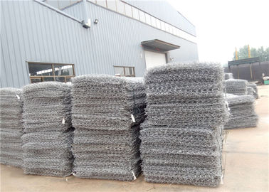 ตะกร้าโลหะ Gabion ปฏิบัติ, สังกะสีลวดกล่องเคลือบกำแพงกันดิน