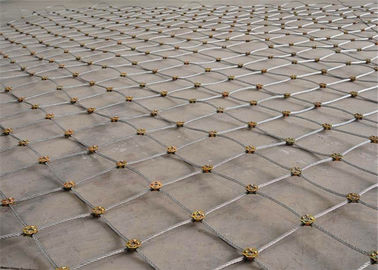 สแตนเลสสตีลความปลอดภัยลวดตาข่ายสุทธิสำหรับการป้องกันการล่มสลายลาด ISO9001 ที่ระบุไว้
