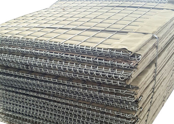 อายุยาว welded ทหารป้องกันอุปสรรค / กล่อง Gabion Mesh สําหรับการควบคุมน้ําท่วม
