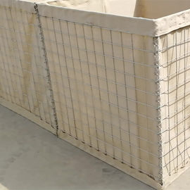 ทนทาน ทรายทหาร welded กล่อง Gabion ผนังป้องกันขั้วด้วยทรายเพื่อการป้องกัน