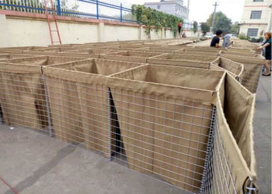 ป้อมปราการป้องกันทางทหาร ISO / กล่องกาบิออนเชื่อมสำหรับลวดขนาดเส้นผ่านศูนย์กลาง 3-6 มม.