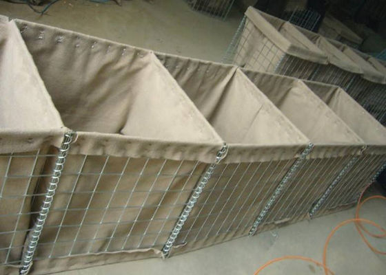 3 มิลลิเมตร ทหารป้องกันอุปสรรค / ทรายอุปสรรค กล่อง Mesh Gabion