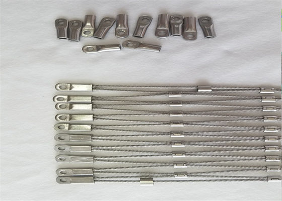 Rhomboid Hole Rockfall Prevention Netting with Ferruled Connection สําหรับสวนสัตว์