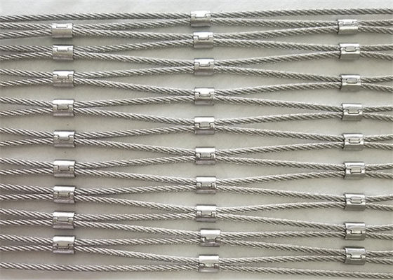 Rhomboid Hole Zoo Rope Mesh สแตนเลส ยืดหยุ่นสําหรับสัตว์