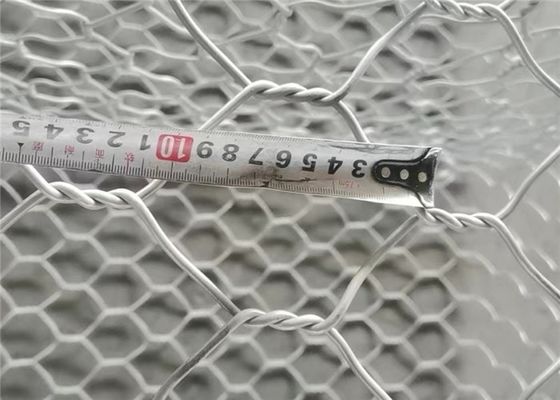 ตะกร้าเกเบี้ยนโลหะเคลือบพีวีซีป้องกันตลิ่งสังกะสีหนัก