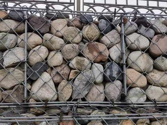 1x1x1m Gabion Wire Mesh หนา 0.2-1 มม